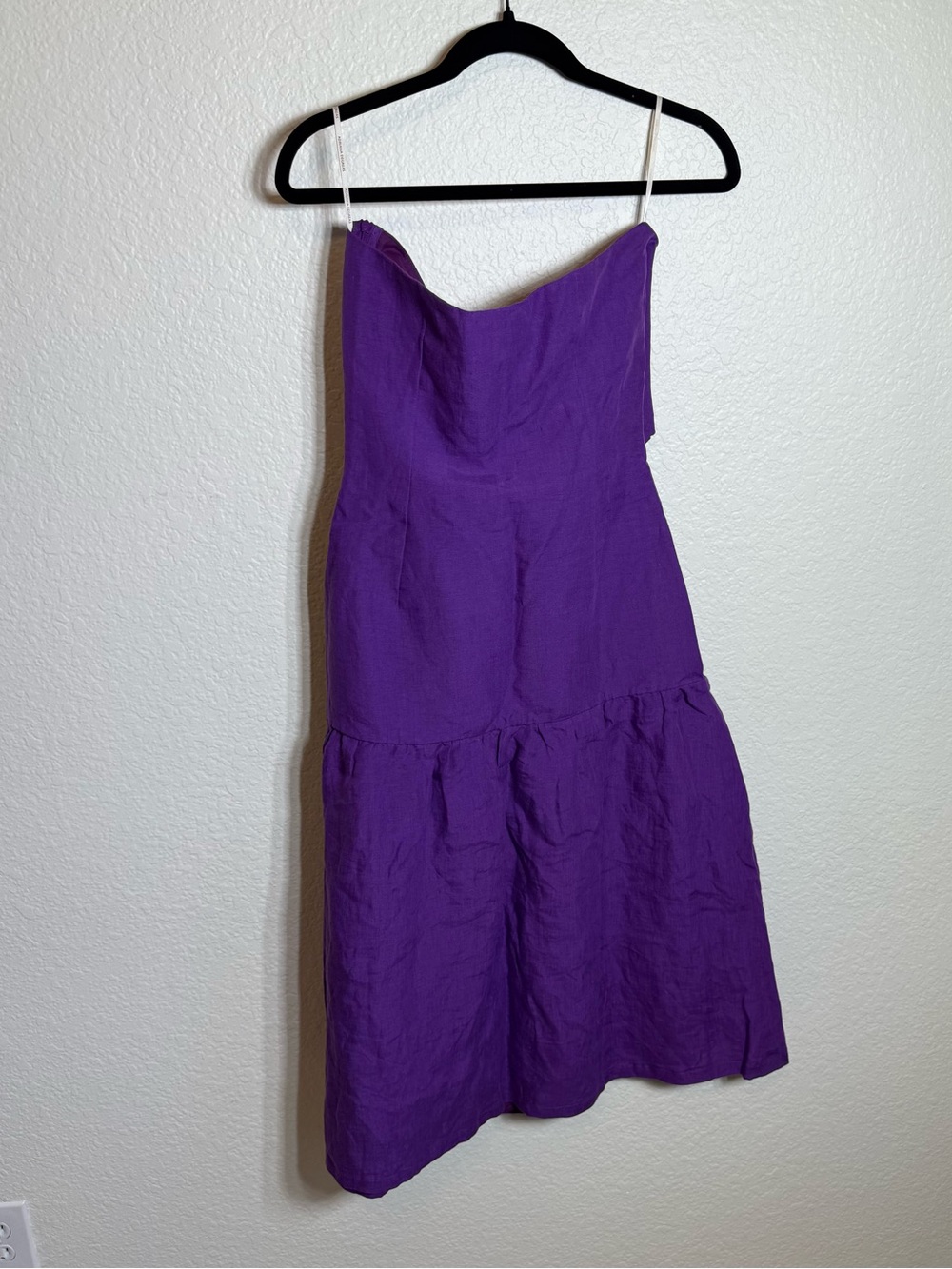 Adriana Degreas fantasy Strapless Purple Midi Dress with Double Bow Cutouts - Picture 4 of 8